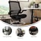 Flash Furniture Mesh Drafting Chair, Padded Arms, Black Mesh/Black Frame BL-LB-8801X-D-BLK-GG - alternate 10